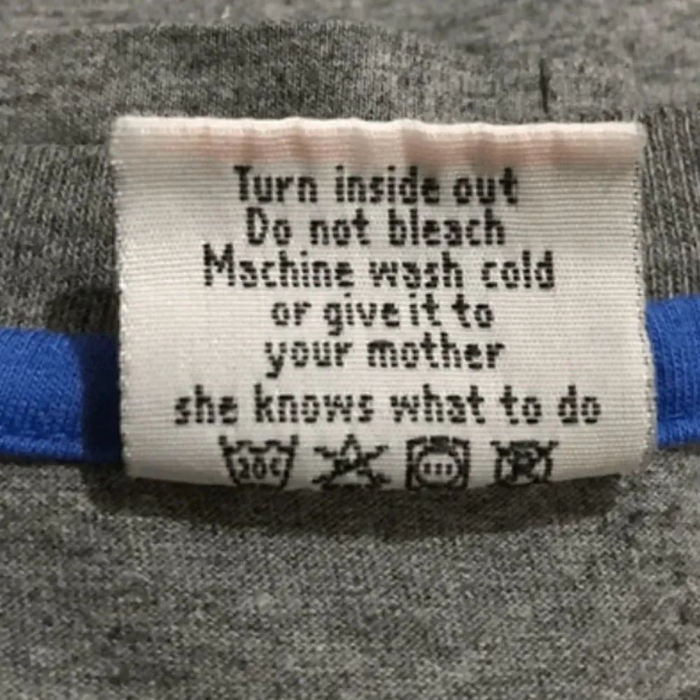 The best care tag ever!